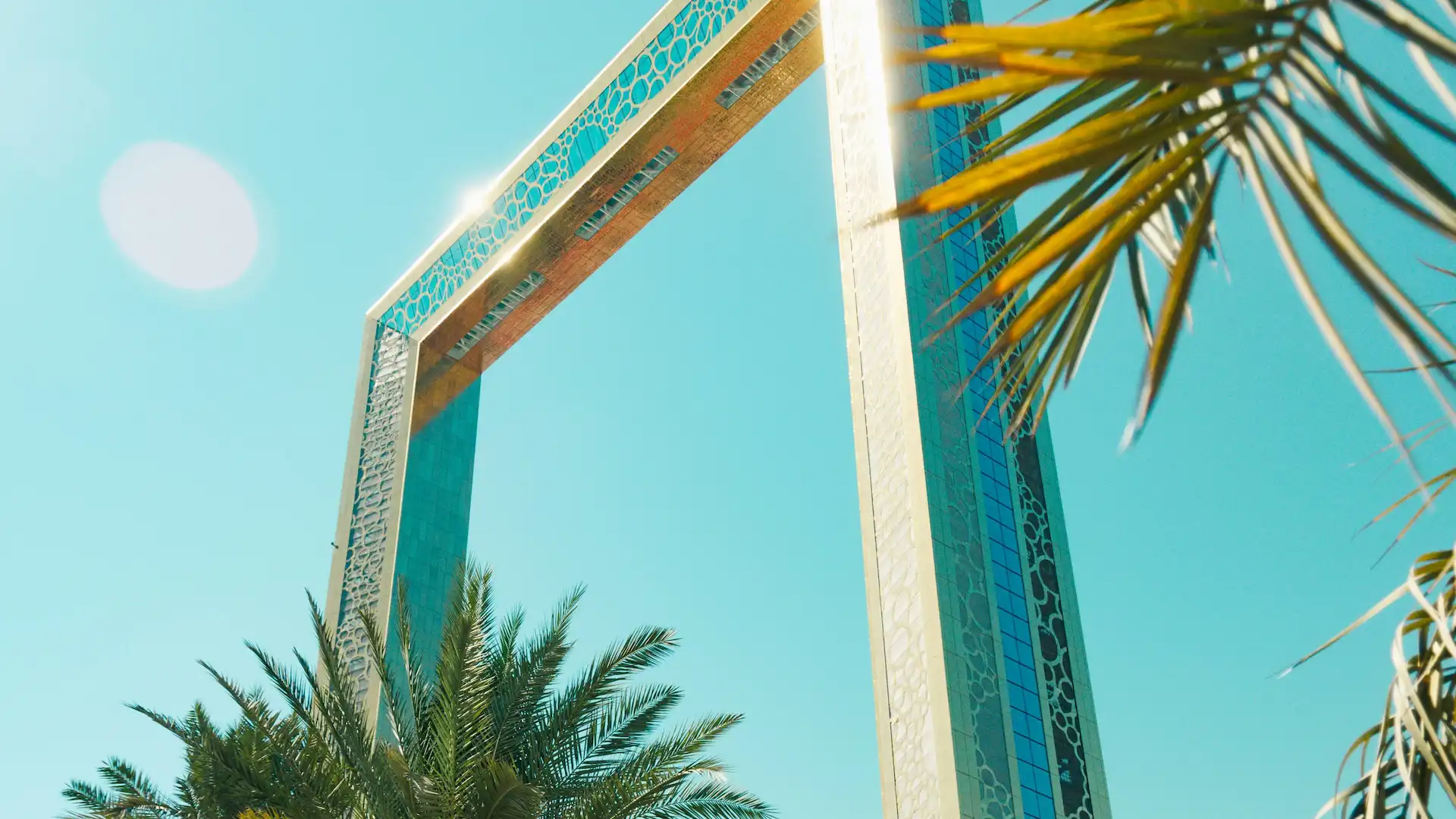 Dubai Frame is a 150-meter-tall frame structure located in Zabeel Park. Visitors can take an elevator to the top for a 360-degree view, showcasing Dubai’s old and new cityscapes. It’s one of the most unique architectural attractions in Dubai, symbolizing the city's past and future.