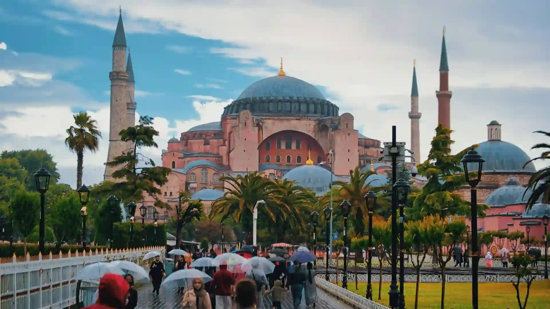 Hagia Sophia is renowned for its massive dome and exquisite mosaics. Originally built as a cathedral in the 6th century, it has a rich history reflecting the diverse cultures of Istanbul. Visitors can explore its vast interior and admire the intricate details of its artwork. Today, it stands as a museum and a symbol of the city's complex heritage.