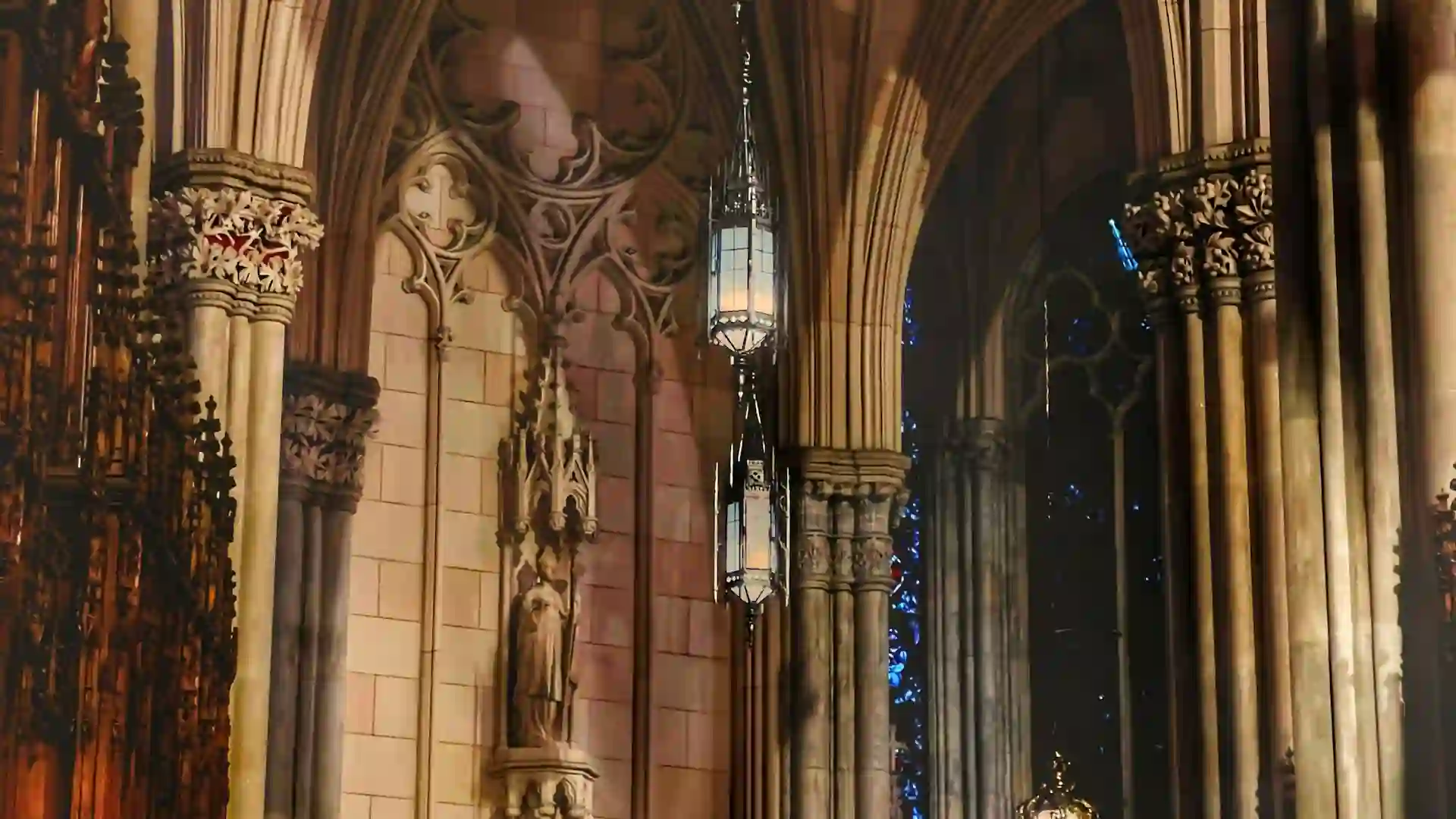 St. Patrick's Cathedral is a stunning Neo-Gothic cathedral located on Fifth Avenue, known for its impressive architecture and beautiful stained-glass windows.